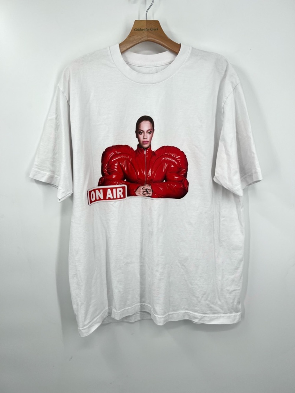 Beyonce Renaissance World Tour 2023 Merch Tee Shirt White On Air Graphic